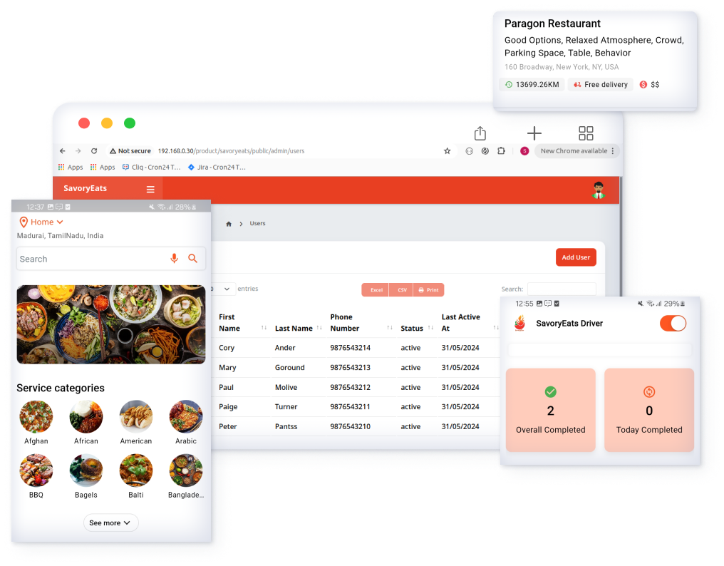 Savoryeats - UberEats Clone