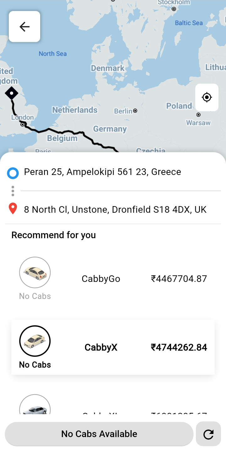 Select Vehicle Type interface 6