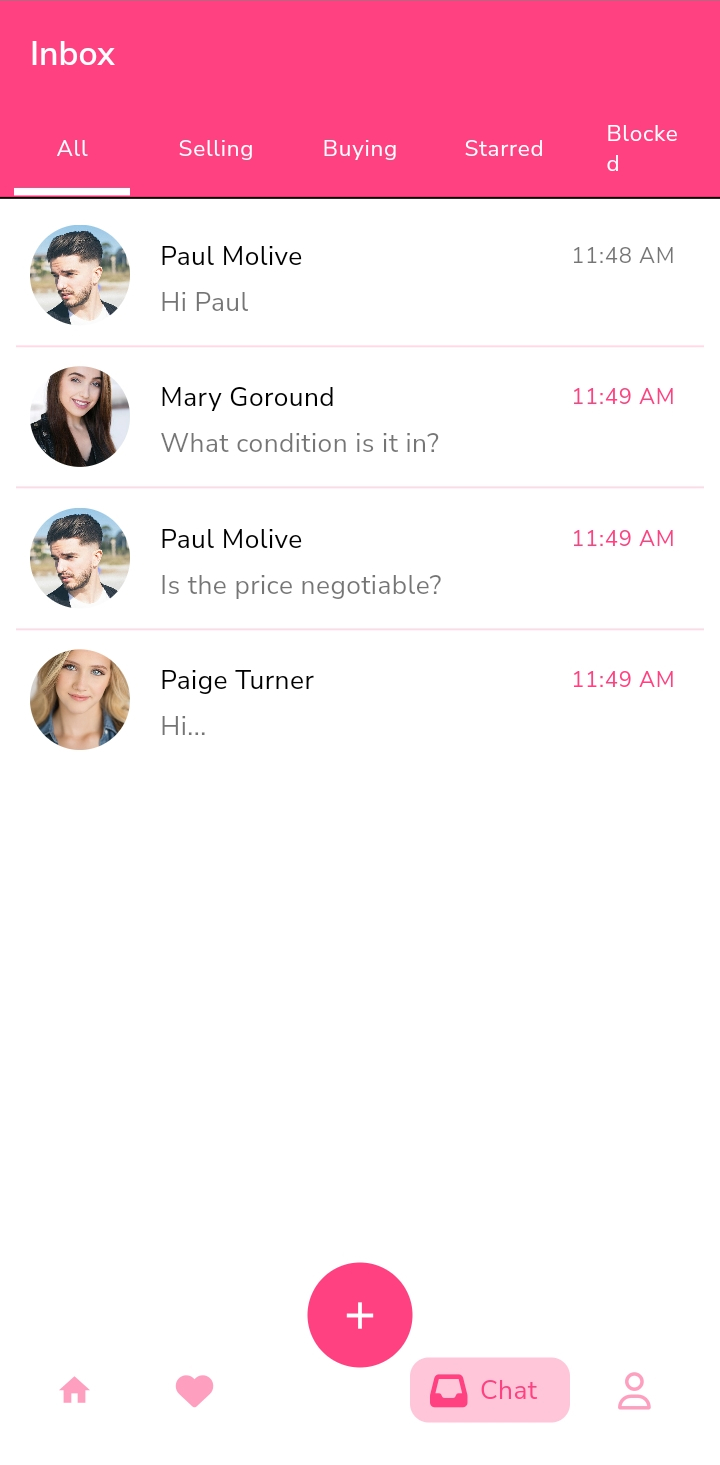 Chat System interface 4