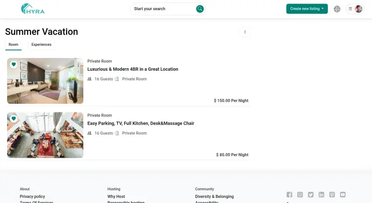 best Vacation Rental clone